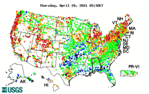USA map of stations with continuous streamflow data.png